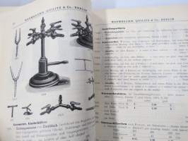 Chemie - Warmbrunn, Quilitz &amp; Co - Apparatebau Anstalt -kemianalan kojeita ja laitteita, kuvasto, saksankielinen