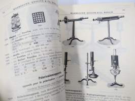 Chemie - Warmbrunn, Quilitz &amp; Co - Apparatebau Anstalt -kemianalan kojeita ja laitteita, kuvasto, saksankielinen