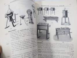 Chemie - Warmbrunn, Quilitz &amp; Co - Apparatebau Anstalt -kemianalan kojeita ja laitteita, kuvasto, saksankielinen