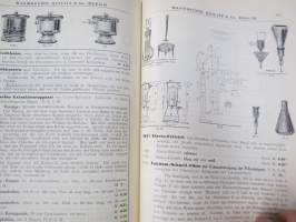 Chemie - Warmbrunn, Quilitz &amp; Co - Apparatebau Anstalt -kemianalan kojeita ja laitteita, kuvasto, saksankielinen
