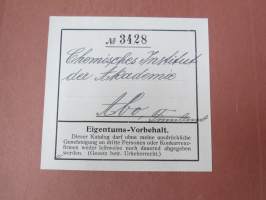 C. Gerhardt Preisverzeichnis über Chemische Apparate und Gerätschaften -kemianalan kojeita ja laitteita, kuvasto, saksankielinen