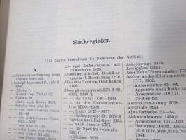 C. Gerhardt Preisverzeichnis über Chemische Apparate und Gerätschaften -kemianalan kojeita ja laitteita, kuvasto, saksankielinen