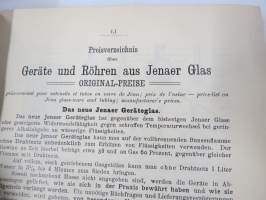 C. Gerhardt Preisverzeichnis über Chemische Apparate und Gerätschaften -kemianalan kojeita ja laitteita, kuvasto, saksankielinen