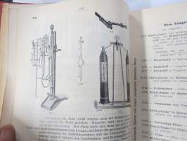 C. Gerhardt Preisverzeichnis über Chemische Apparate und Gerätschaften -kemianalan kojeita ja laitteita, kuvasto, saksankielinen