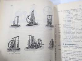 C. Gerhardt Preisverzeichnis über Chemische Apparate und Gerätschaften -kemianalan kojeita ja laitteita, kuvasto, saksankielinen