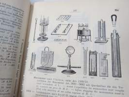 C. Gerhardt Preisverzeichnis über Chemische Apparate und Gerätschaften -kemianalan kojeita ja laitteita, kuvasto, saksankielinen