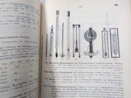 C. Gerhardt Preisverzeichnis über Chemische Apparate und Gerätschaften -kemianalan kojeita ja laitteita, kuvasto, saksankielinen