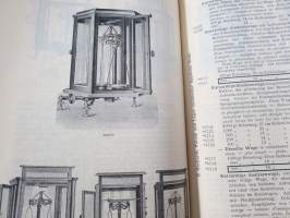 C. Gerhardt Preisverzeichnis über Chemische Apparate und Gerätschaften -kemianalan kojeita ja laitteita, kuvasto, saksankielinen