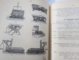 C. Gerhardt Preisverzeichnis über Chemische Apparate und Gerätschaften -kemianalan kojeita ja laitteita, kuvasto, saksankielinen