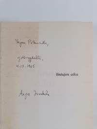 Lintujen aika (signeerattu, tekijän omiste)