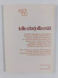 Teille ei tarjoilla enää : runoja