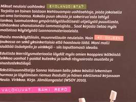 Neulo, virkkaa, kirjo ekolangasta.