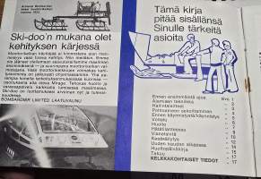 SKI-DOO VM  1974  OMISTAJAN KÄSIKIRJA