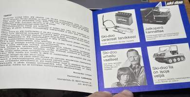 SKI-DOO VM  1974  OMISTAJAN KÄSIKIRJA