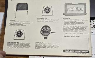 SKI-DOO  1974 OMISTAJAN KÄSIKIRJA.
