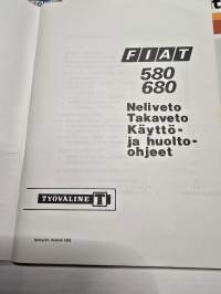 FIAT 580 ja 680 neliveto ja takaveto käyttö- ja huolto-ohjeet