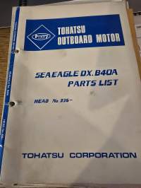 TOHATSU type B 40 A PARTS LIST 1970