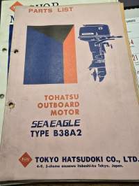 TOHATSU type B 38 A 2  PARTS LIST 1971