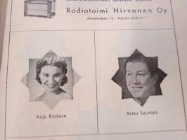 Punainen Mylly - Paratiisi -käsiohjelma Talvi 1953-54; teatteri- / kabaree-esitys