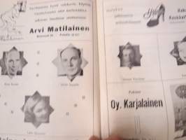 Punainen Mylly - Paratiisi -käsiohjelma Talvi 1953-54; teatteri- / kabaree-esitys