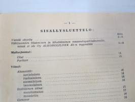 Alko vähittäismyyntihinnasto alkaen 1.12.1937 / Prislista för minutörsäljning