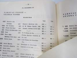 Alko vähittäismyyntihinnasto alkaen 1.12.1937 / Prislista för minutörsäljning