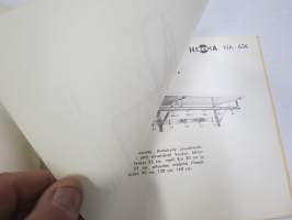 Heteka Oy:n vakiovalmisteet -tuoteluettelo