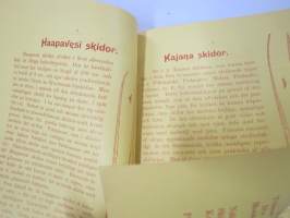 Brandt &amp; Blomberg, Turku - Helsinki - Oulu, Hintaluettelo suksista ja suksitarpeista 1896; Ylitornion, Haapaveden ja Kajaanin suksimallit, sis. artikkelin Oulusta...