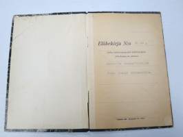 VAltionrautatiet - VR - Eläkekirja nr 10 220, entinen asemapäällikkö Terho Henrik Nikander, 24.11.1944