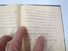 VAltionrautatiet - VR - Eläkekirja nr 10 220, entinen asemapäällikkö Terho Henrik Nikander, 24.11.1944