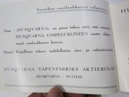 Husqvarna ompelukoneita 1936 -tuoteluettelo