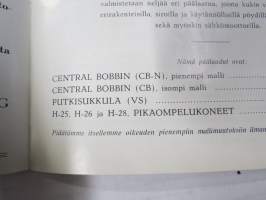 Husqvarna ompelukoneita 1936 -tuoteluettelo