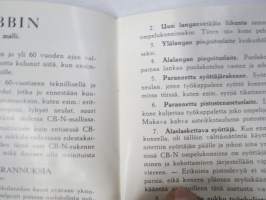 Husqvarna ompelukoneita 1936 -tuoteluettelo