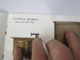 Husqvarna ompelukoneita 1936 -tuoteluettelo