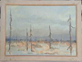 Ensiö Viitala  öljy kankaalle kehystetty koko 40x52