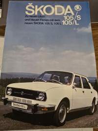 SKODA S 105 / S JA 105 /L MYYNTIESITE. ENGLANTI