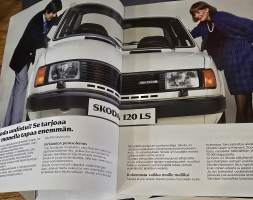 SKODA 120 / L JA  120 / LS  ja COUPE myyntiesite. suomen kielinen.