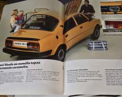 SKODA 120 / L JA  120 / LS  ja COUPE myyntiesite. suomen kielinen.