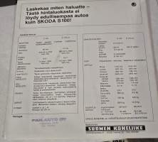 SKODA 100  1973 myyntiesite. suomen kielinen.
