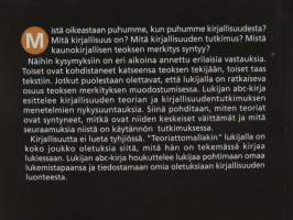 Lukijan ABC-kirja - Johdatus kirjallisuuden nykyteorioihin ja kirjallisuudentutkimuksen suuntauksiin