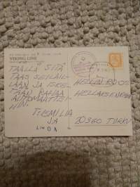 M/S Viking SALLY- Kulkenut laivakortti v. 1990