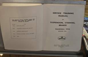 VAUXHALL Service training manual  4 kappaletta.
