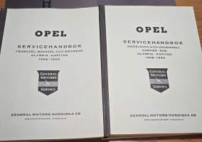 OPEL  OLYMPIA JA KAPITÄN 1958- 1959 huoltokäsikirja.