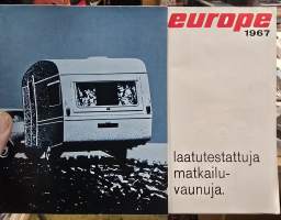EUROPE 1967 Matkailuvaunu myyntiesite