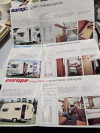 EUROPE 1967 Matkailuvaunu myyntiesite