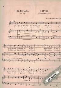 Kaksi laulua - Två sånger, Op. 25, Jää Hyvästi - Vieno siipi