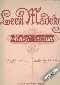Kaksi laulua - Två sånger, Op. 25, Jää Hyvästi - Vieno siipi