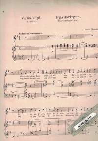 Kaksi laulua - Två sånger, Op. 25, Jää Hyvästi - Vieno siipi