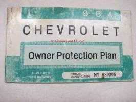 Chevrolet 1964 User´s guide + Owner protection plan -alkuperäinen käyttöohjekirja