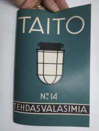 Taito Oy Tehdasvalaisimia (luettelo nr 14) 1936 - PH-Valaistuskalusteita 1929, kääntökirja jossa 2 teosta -näköispainos